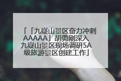 「九嶷山景区奋力冲刺AAAAA」胡勇刚深入九嶷山景区现场调研5A级旅游景区创建工作