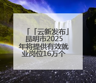 「云新发布」昆明市2025年将提供有效就业岗位16万个 计划开展各类招聘会200余场次