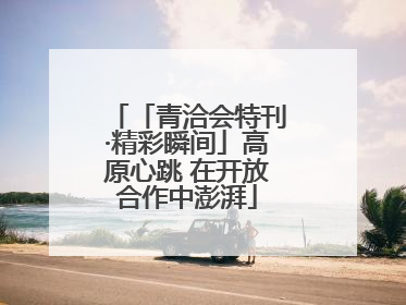 「青洽会特刊·精彩瞬间」高原心跳 在开放合作中澎湃