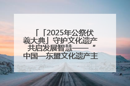 「2025年公祭伏羲大典」守护文化遗产 共启发展智慧——“中国—东盟文化遗产主题对话”侧记