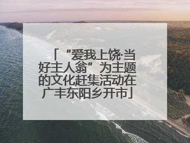 “爱我上饶·当好主人翁”为主题的文化赶集活动在广丰东阳乡开市