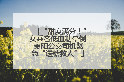 “甜度满分！”女乘客低血糖晕倒 襄阳公交司机紧急“送糖救人”
