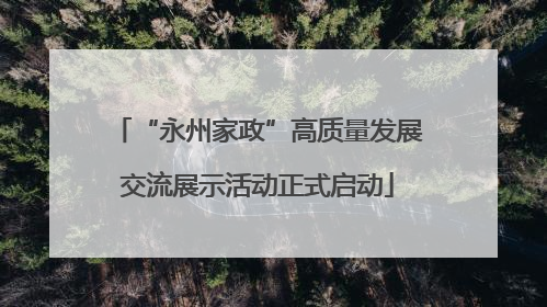 “永州家政”高质量发展交流展示活动正式启动