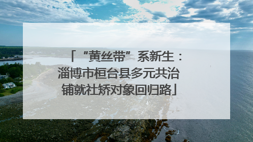 “黄丝带”系新生：淄博市桓台县多元共治铺就社矫对象回归路