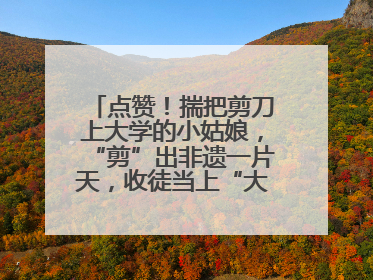 点赞！揣把剪刀上大学的小姑娘，“剪”出非遗一片天，收徒当上“大师傅”