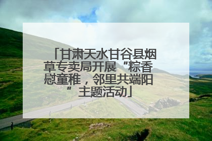 甘肃天水甘谷县烟草专卖局开展“粽香慰童稚，邻里共端阳”主题活动