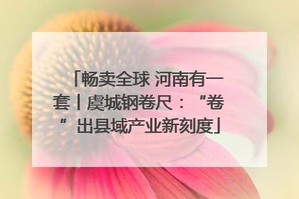 畅卖全球 河南有一套丨虞城钢卷尺：“卷”出县域产业新刻度