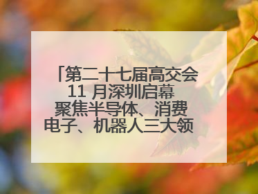 第二十七届高交会 11 月深圳启幕 聚焦半导体、消费电子、机器人三大领域 全球科技盛宴蓄势待发