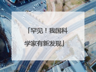 罕见！我国科学家有新发现