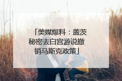 美媒爆料：盖茨秘密去白宫游说撤销马斯克政策