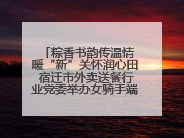 粽香书韵传温情 暖“新”关怀润心田 宿迁市外卖送餐行业党委举办女骑手端午主题活动