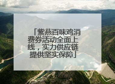 紫燕百味鸡消费券活动全面上线，实力供应链提供坚实保障