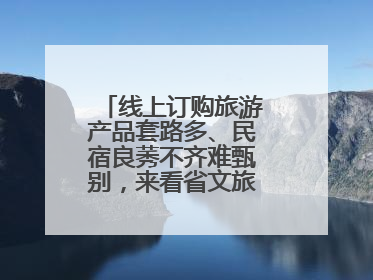 线上订购旅游产品套路多、民宿良莠不齐难甄别，来看省文旅厅如何回应？