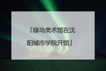绿岛美术馆在沈阳城市学院开馆