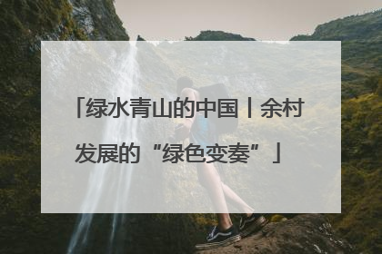 绿水青山的中国丨余村发展的“绿色变奏”