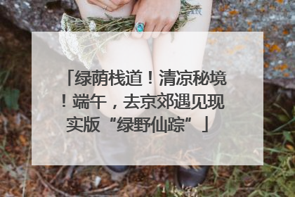 绿荫栈道！清凉秘境！端午，去京郊遇见现实版“绿野仙踪”