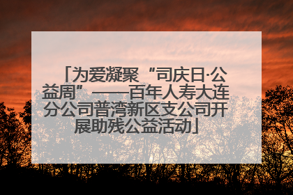 为爱凝聚“司庆日·公益周”——百年人寿大连分公司普湾新区支公司开展助残公益活动