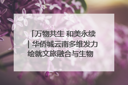 万物共生 和美永续｜华侨城云南多维发力 绘就文旅融合与生物多样性保护新图景