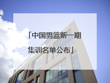 中国男篮新一期集训名单公布