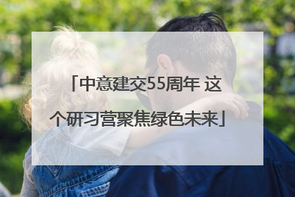 中意建交55周年 这个研习营聚焦绿色未来
