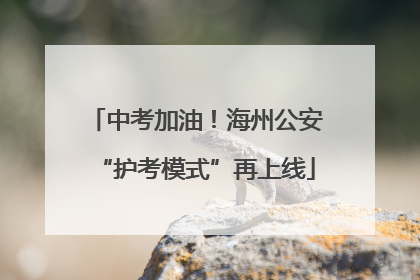 中考加油！海州公安“护考模式”再上线