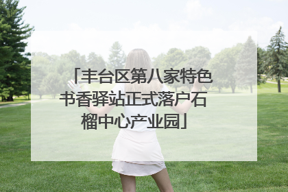 丰台区第八家特色书香驿站正式落户石榴中心产业园