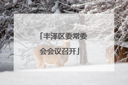 丰泽区委常委会会议召开
