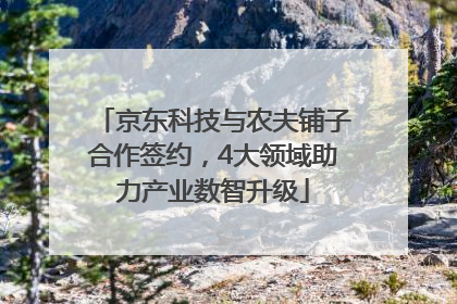京东科技与农夫铺子合作签约，4大领域助力产业数智升级