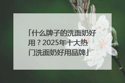 什么牌子的洗面奶好用？2025年十大热门洗面奶好用品牌