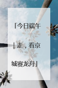 今日端午｜走，看京城赛龙舟
