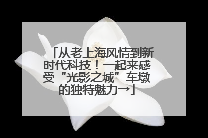 从老上海风情到新时代科技！一起来感受“光影之城”车墩的独特魅力→