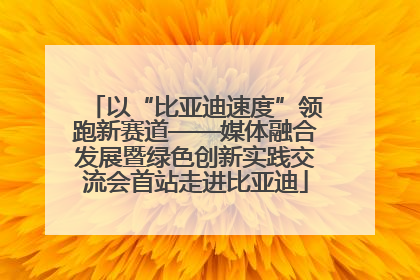 以“比亚迪速度”领跑新赛道——媒体融合发展暨绿色创新实践交流会首站走进比亚迪