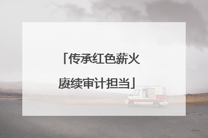 传承红色薪火 赓续审计担当
