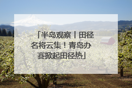 半岛观察丨田径名将云集！青岛办赛掀起田径热