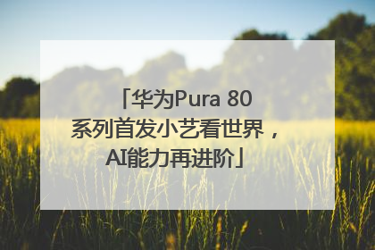 华为Pura 80系列首发小艺看世界，AI能力再进阶