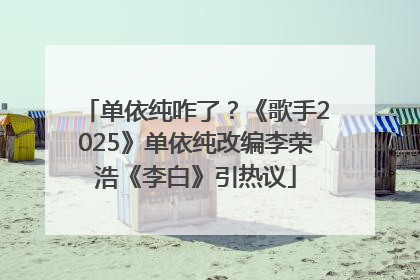 单依纯咋了？《歌手2025》单依纯改编李荣浩《李白》引热议