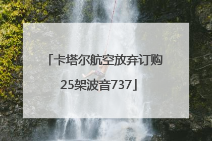 卡塔尔航空放弃订购25架波音737