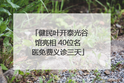 健民叶开泰光谷馆亮相 40位名医免费义诊三天