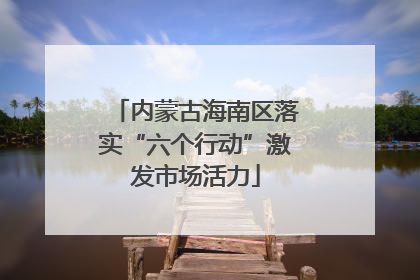 内蒙古海南区落实“六个行动”激发市场活力