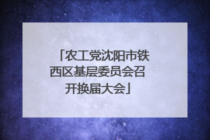 农工党沈阳市铁西区基层委员会召开换届大会