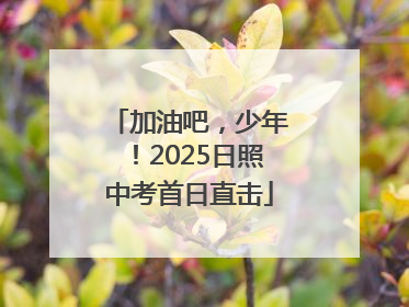加油吧，少年！2025日照中考首日直击