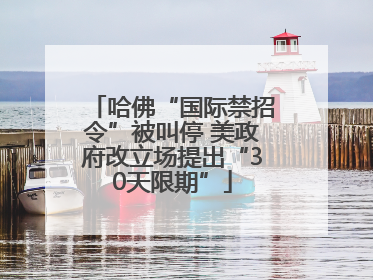 哈佛“国际禁招令”被叫停 美政府改立场提出“30天限期”