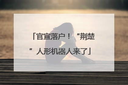 官宣落户！“荆楚”人形机器人来了