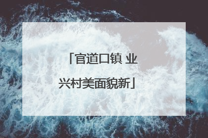 官道口镇 业兴村美面貌新