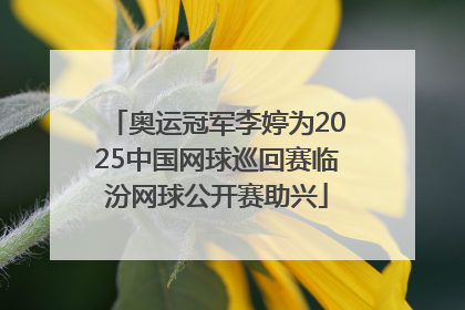 奥运冠军李婷为2025中国网球巡回赛临汾网球公开赛助兴