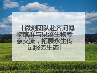 微刻团队赴齐河博物馆群与泉溪生物考察交流，拓展永生传记服务生态