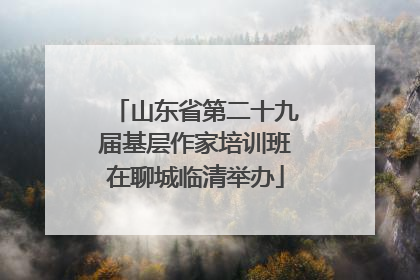 山东省第二十九届基层作家培训班在聊城临清举办