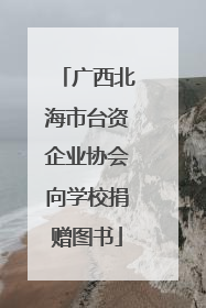 广西北海市台资企业协会向学校捐赠图书