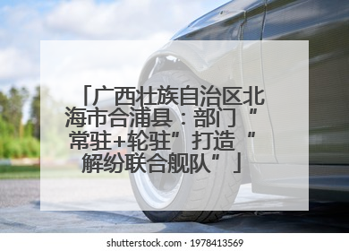 广西壮族自治区北海市合浦县：部门“常驻+轮驻”打造“解纷联合舰队”