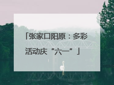 张家口阳原：多彩活动庆“六一”